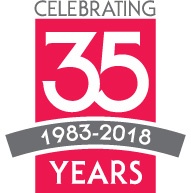 "Celebrating 35 Years" logo