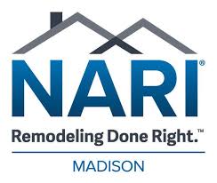 "NARI. Remodeling done right. Madison." logo