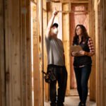 Contractor and client having a discussion