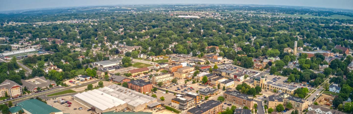 Sun Prairie, WI aerial view